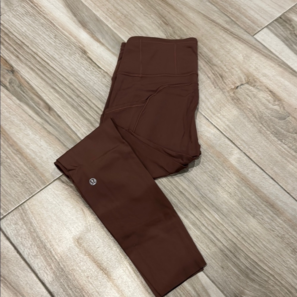 Brown Leggings with Logo